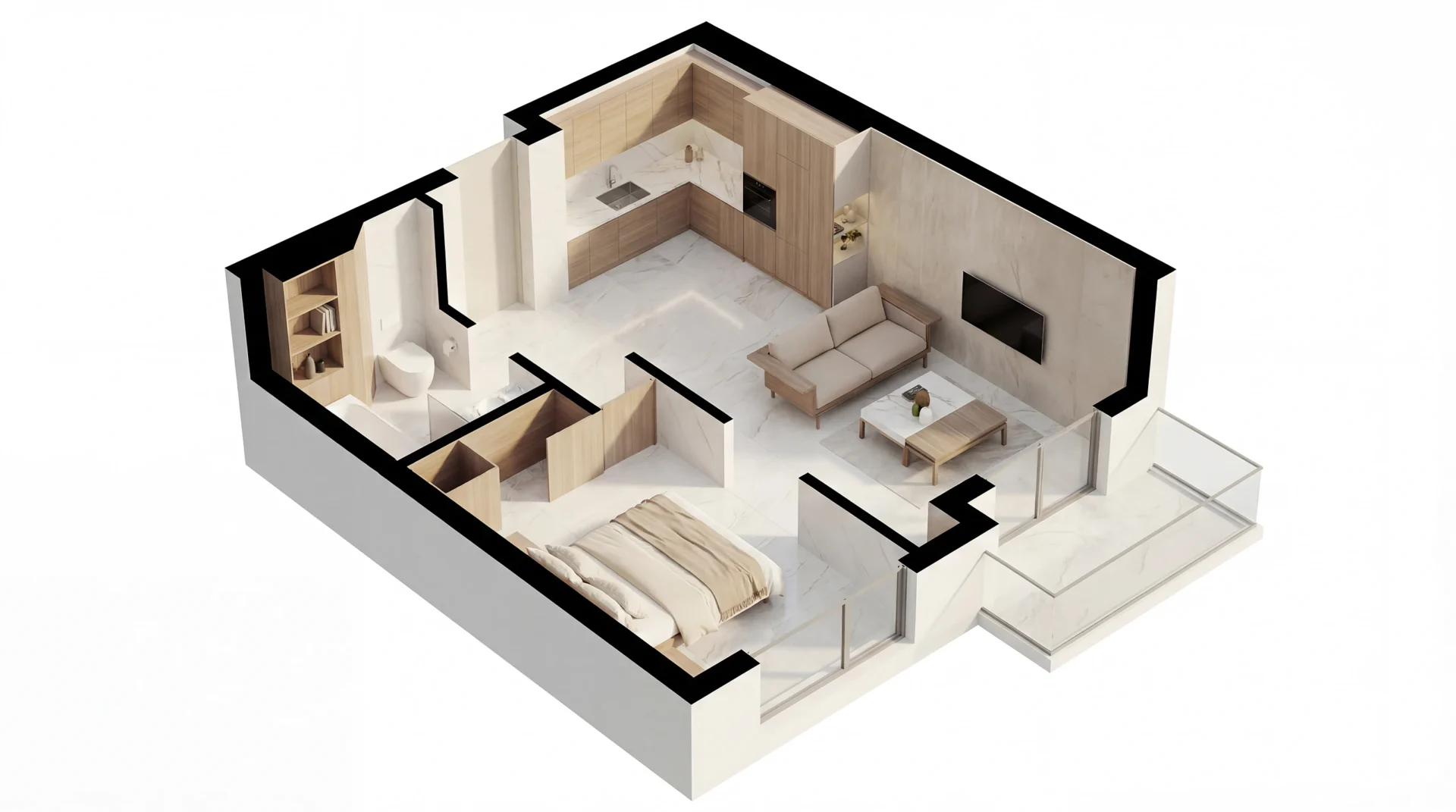 Compact Living Concept [K12], project view 8